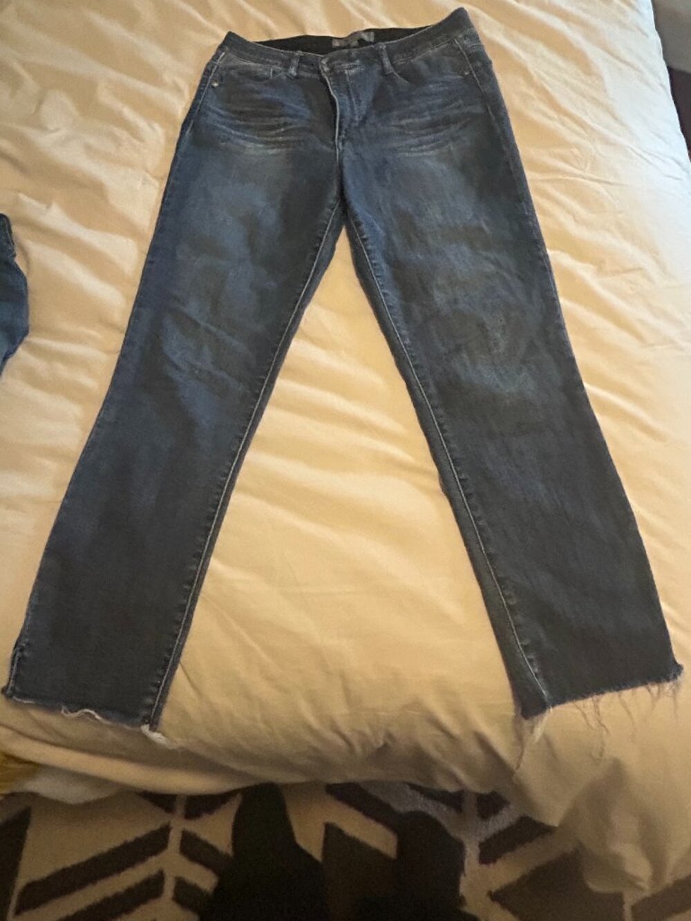 Size 8 Logan High Waist Ankle Slim Straight Leg Jeans Wit & Wisdom